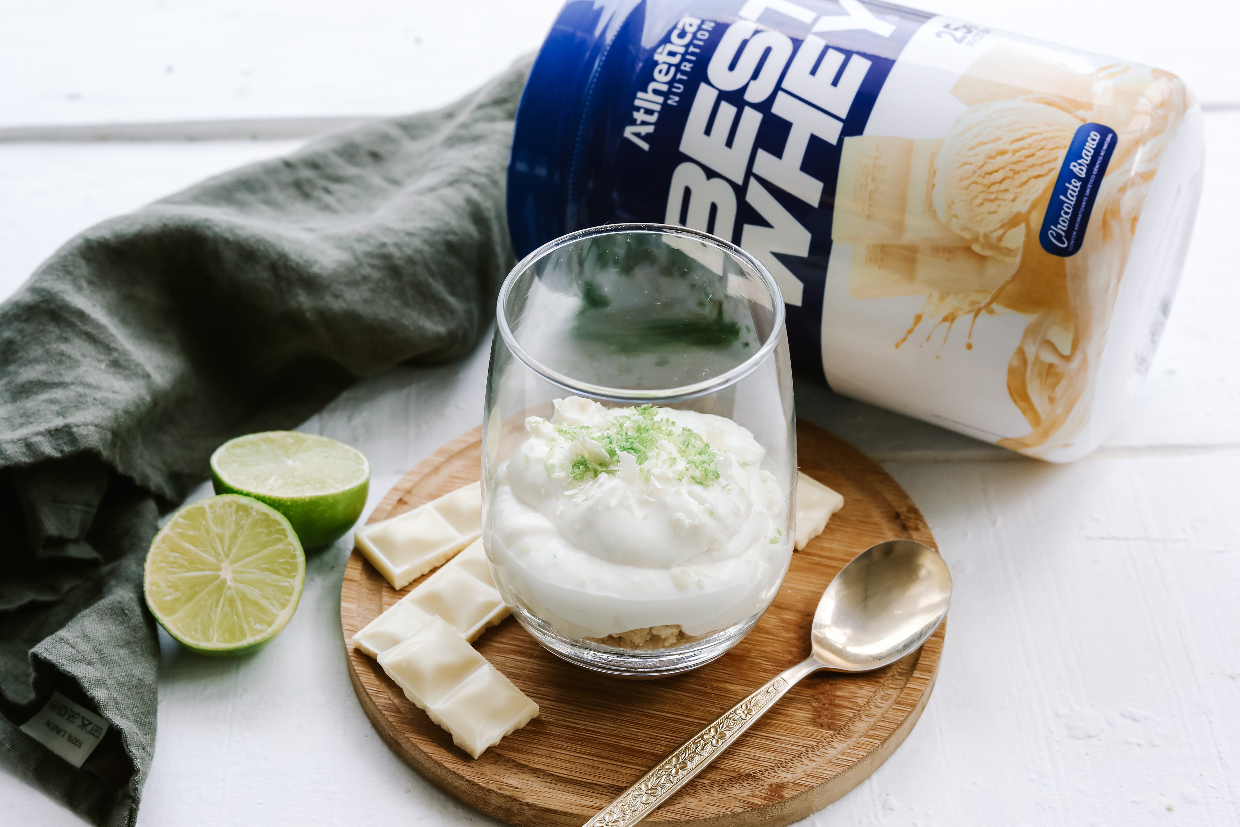 RECEITAS BESTWHEY: Cheesecake de chocolate branco com limão